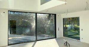 Aufbau Ganzglas-Schiebetür