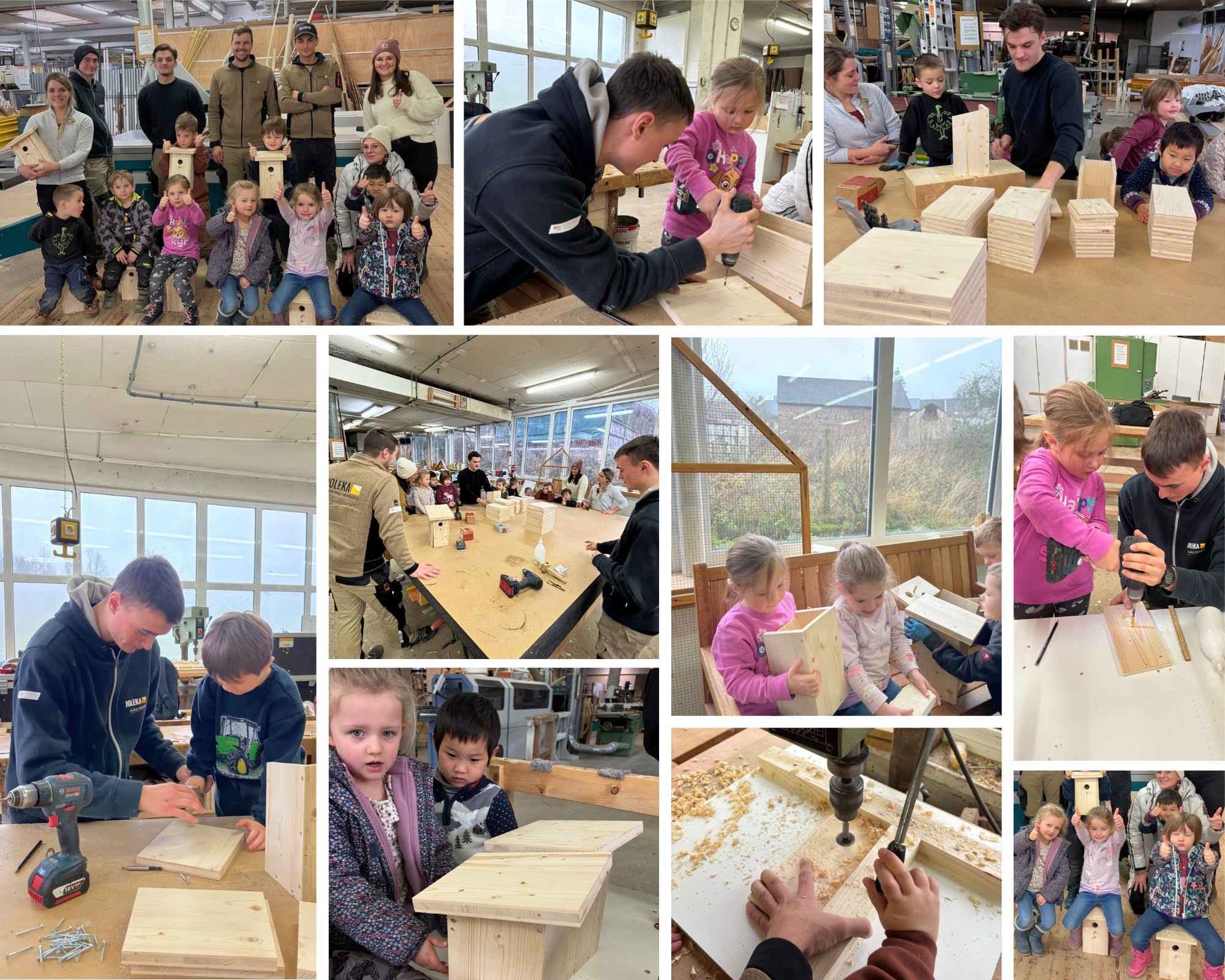 Schreinerei-Erlebnistag: Kita Rappelkiste aus Kalenborn 